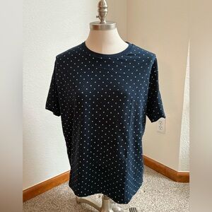 Denim & Flower Ricky Singh Dark Blue‎ Short Sleeve Tee with Stars Men’s Size XL